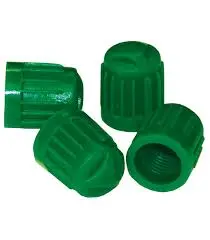 Green Plastic Valve Cap - 100 Per Pkg #468-00207