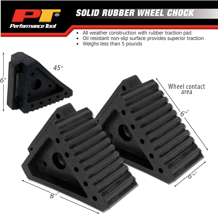 WHEEL CHOCKS SOLID RUBBER  W41001