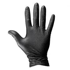 MICRO DIAMOND BLACK NITRILE GLOVES - LARGE #396-00303