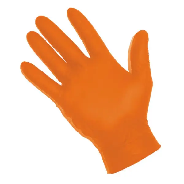 ORANGE MICRO DIAMOND NITRILE GLOVES XXL #396-00405