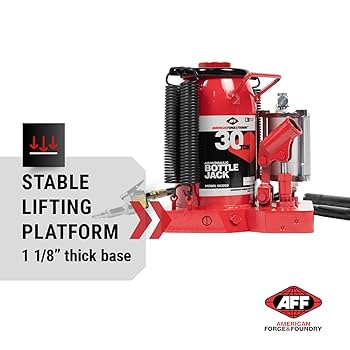 [10-00243] 30 TON. SUPER DUTY AIR / HYDRAULIC BOTTLE JACK 301-05630 (5630SD)