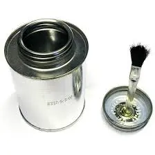 [23-00015] EMPTY CAN 8 OZ. CEMENT CAN W/BRUSHTOP 10-008